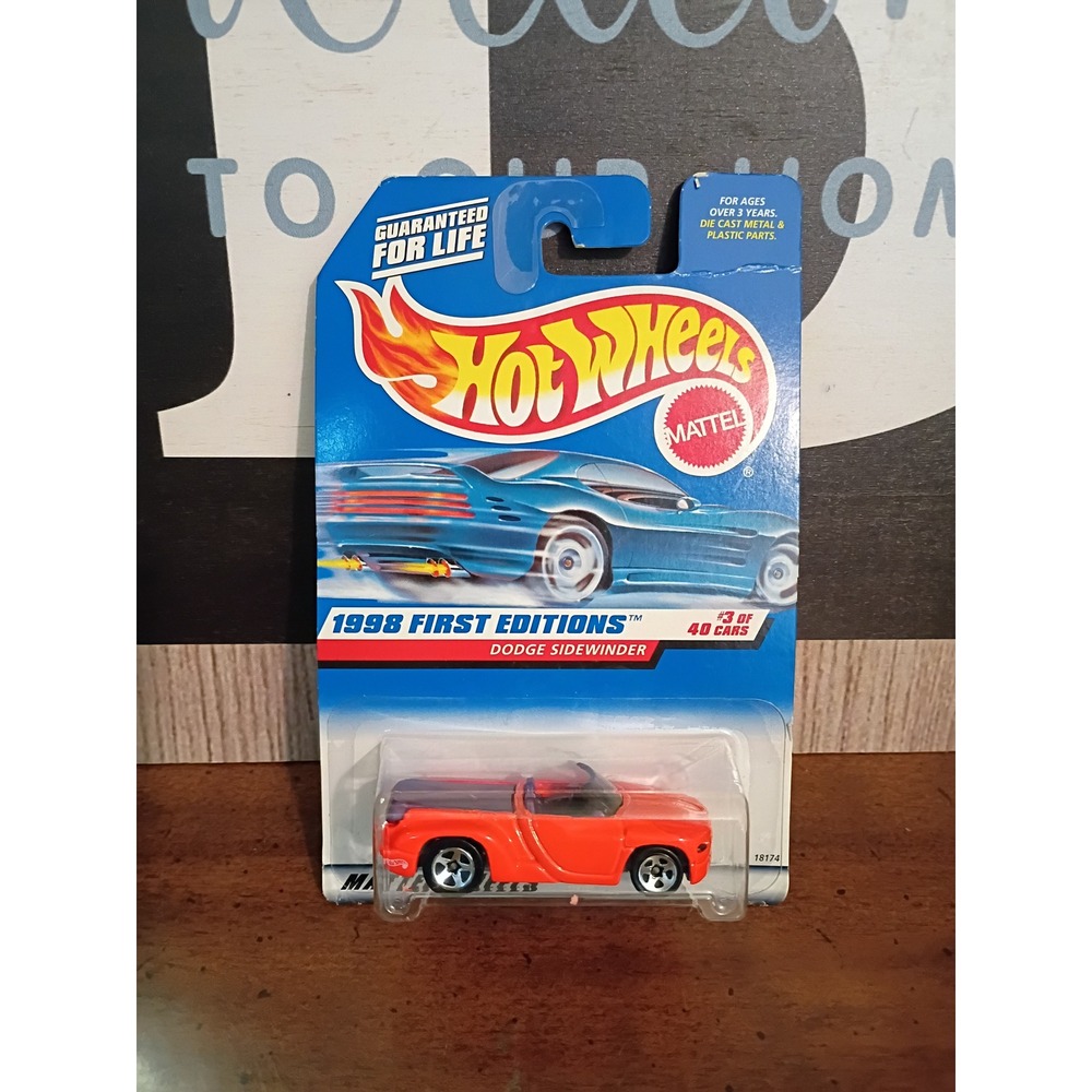 Hot Wheels 1998 First Editions Dodge Sidewinder Orange #634 3/40 Mattel 18174